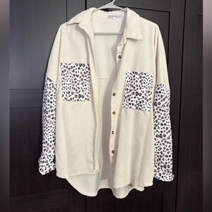 Super cute leopard/cheeta print shacket